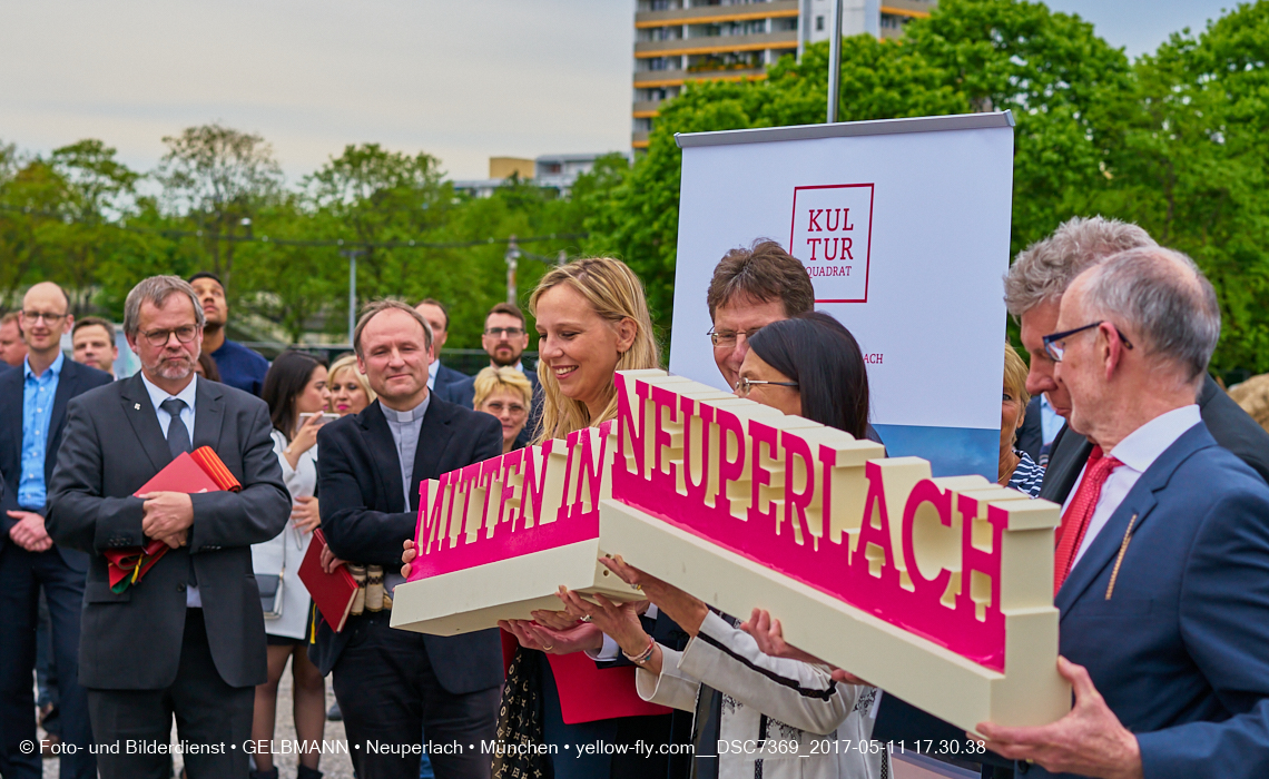 11. Mai 2017 - Grundsteinlegung für die LOGE und dem Kulturquadrat in Neuperlach